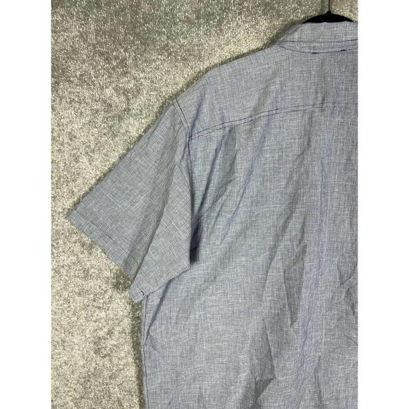 Orvis Woven Short Sleeve Tech Shirt Mens Size‎ XXL Blue Polyester Chest Pockets - Picture 10 of 16